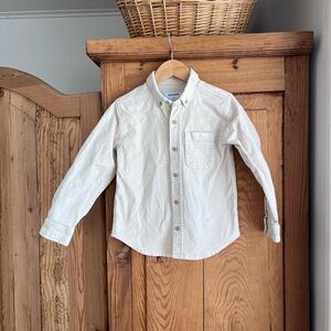 Old Navy Cream Kids Button Down Shirt